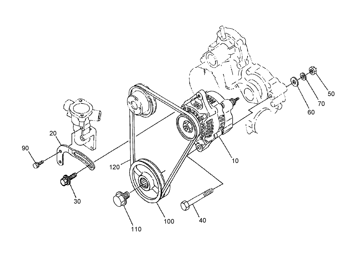 Alternator and Pulley Assembly