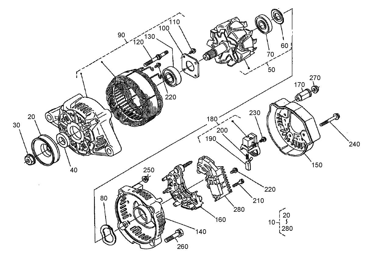 Alternator (Component Part) Assembly