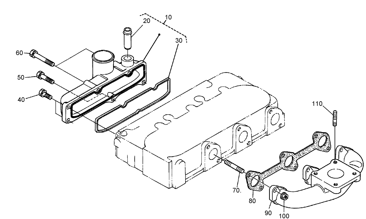 Inlet and Exhaust Manifold Assembly