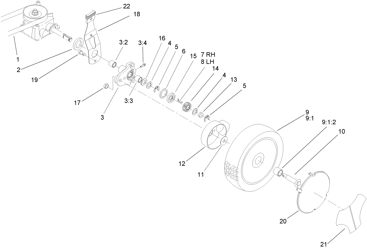 Gearcase and Wheel Assembly