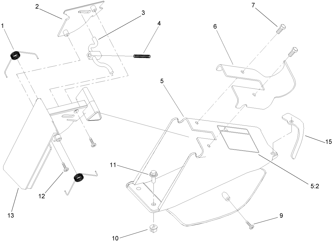 Rear Bag Discharge Chute Assembly