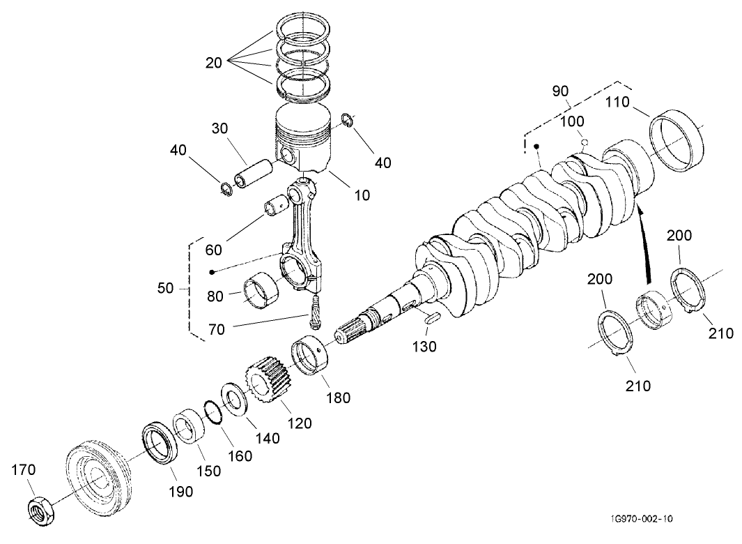 Piston and Crankshaft Assembly
