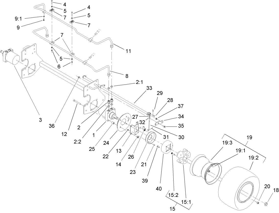 Front Wheel and Brake Assembly