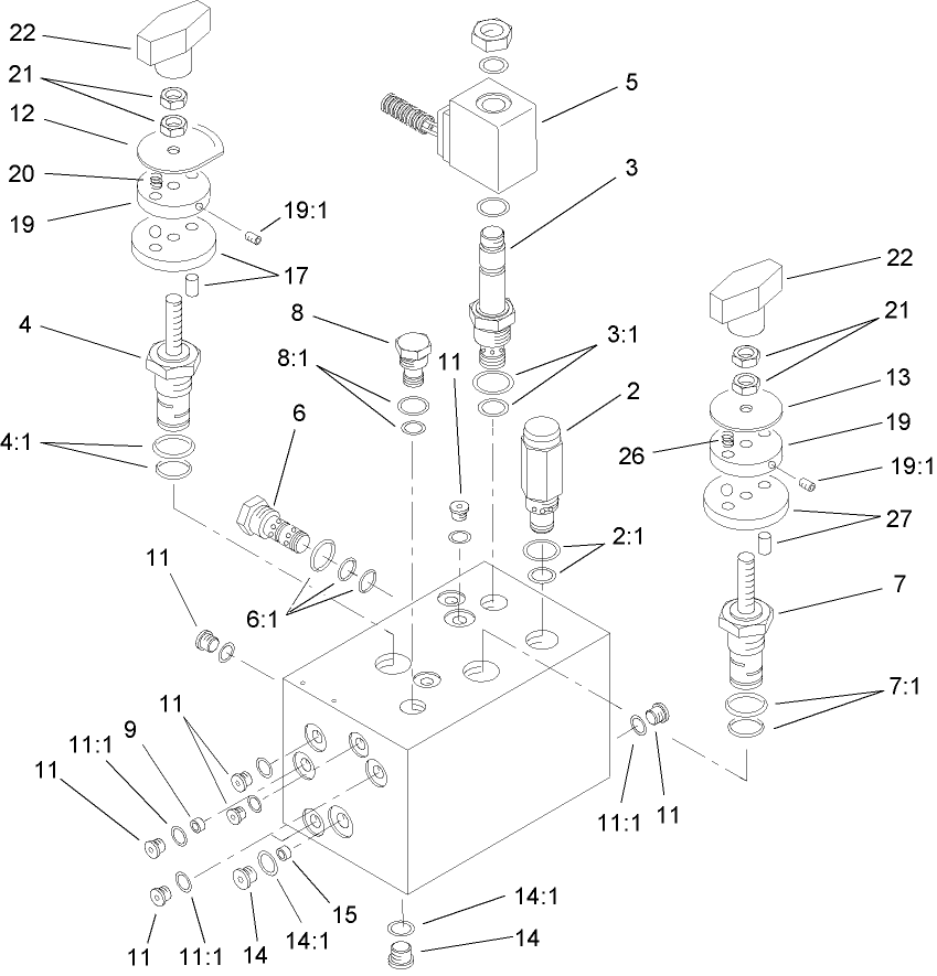 Hydraulic Manifold Assembly No. 104-4841