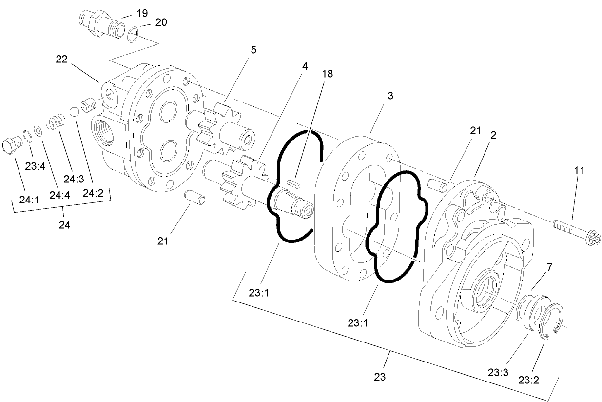 Motor Gear Assembly No. 104-4884