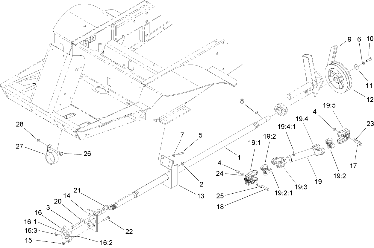 Power-Take-Off and Shaft Assembly
