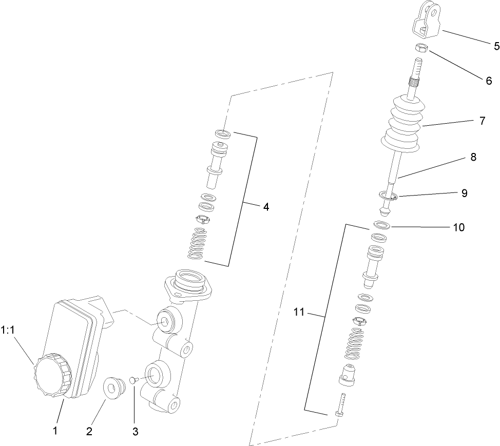 Master Cylinder Assembly No. 104-6782