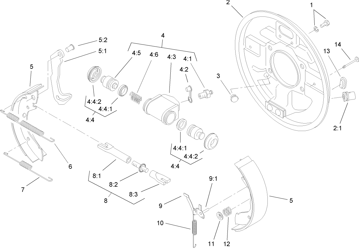 LH Front Brake Assembly No. 87-9180