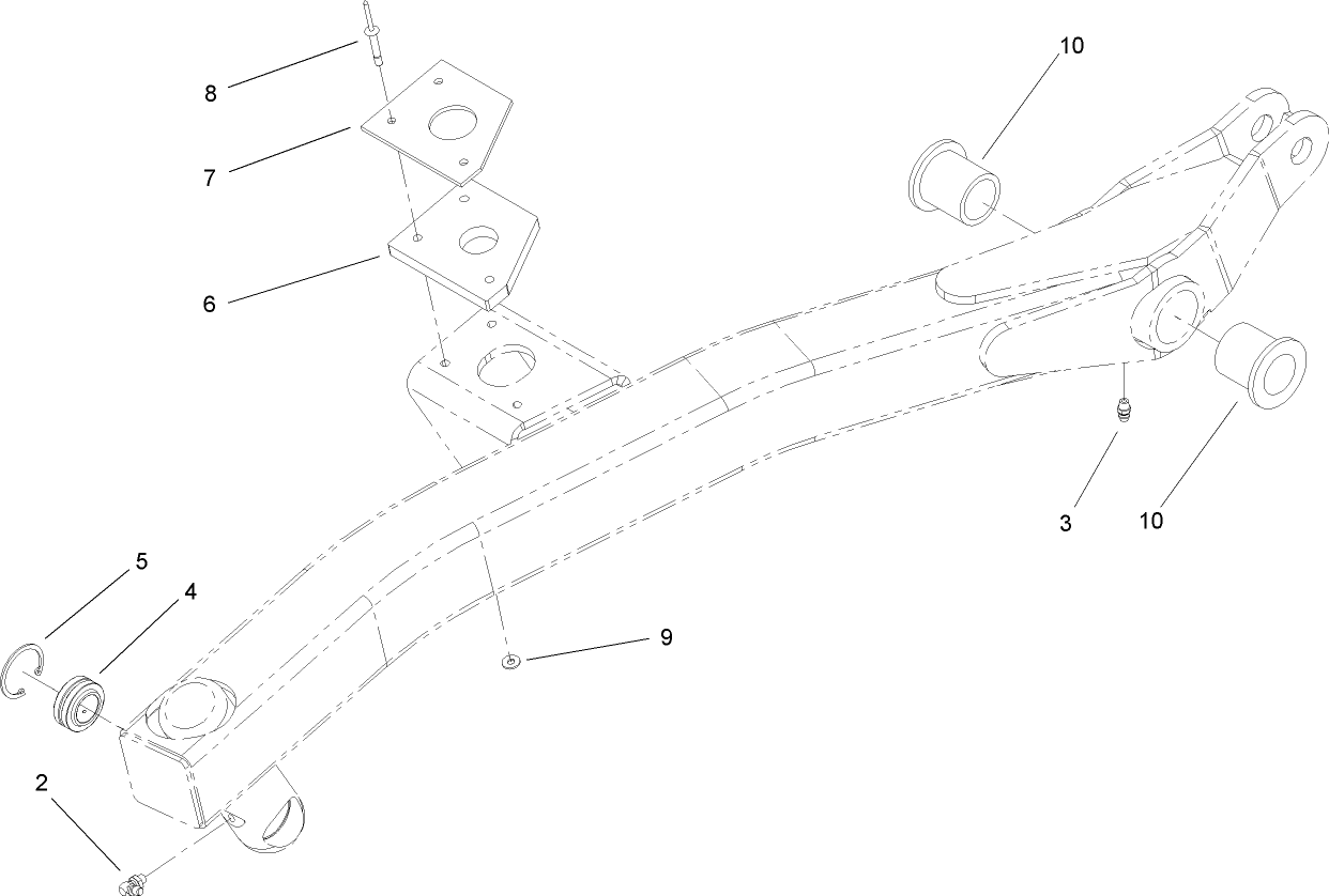 RH Lift Arm Assembly No. 108-1947