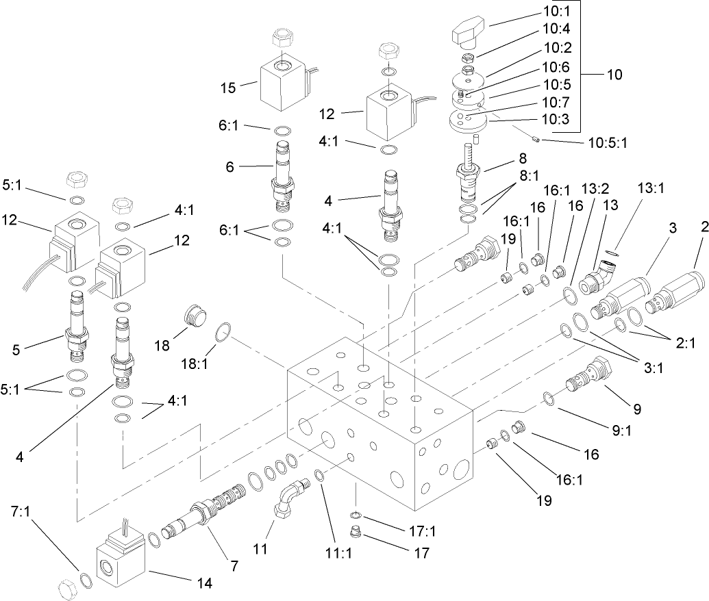 Hydraulic Manifold Assembly No. 110-0004
