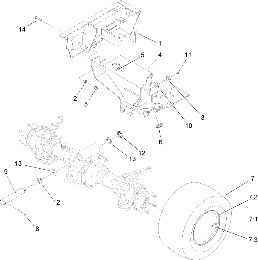 Rear Axle Support Assembly