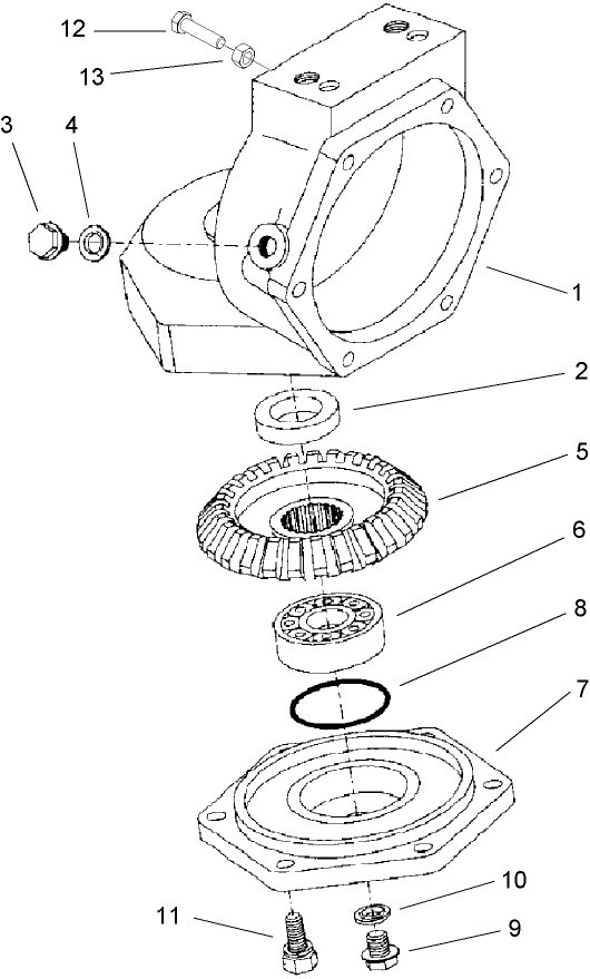 Axle Case Assembly Rear Axle Assembly No. 98-3925 (Continued)
