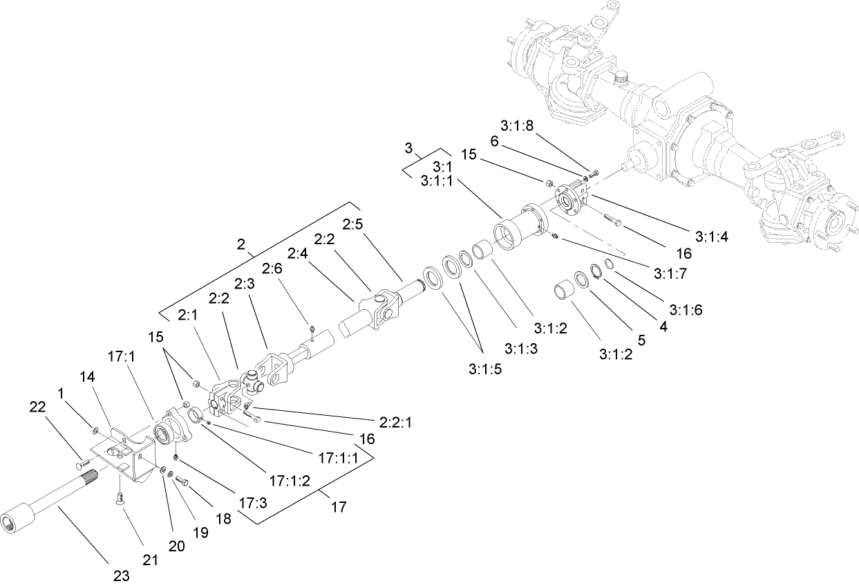4 Wheel Drive Shaft Assembly