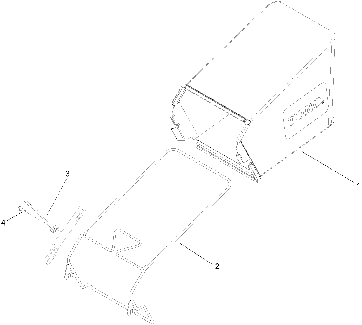 Rear Grass Bag Kit No. 108-4849