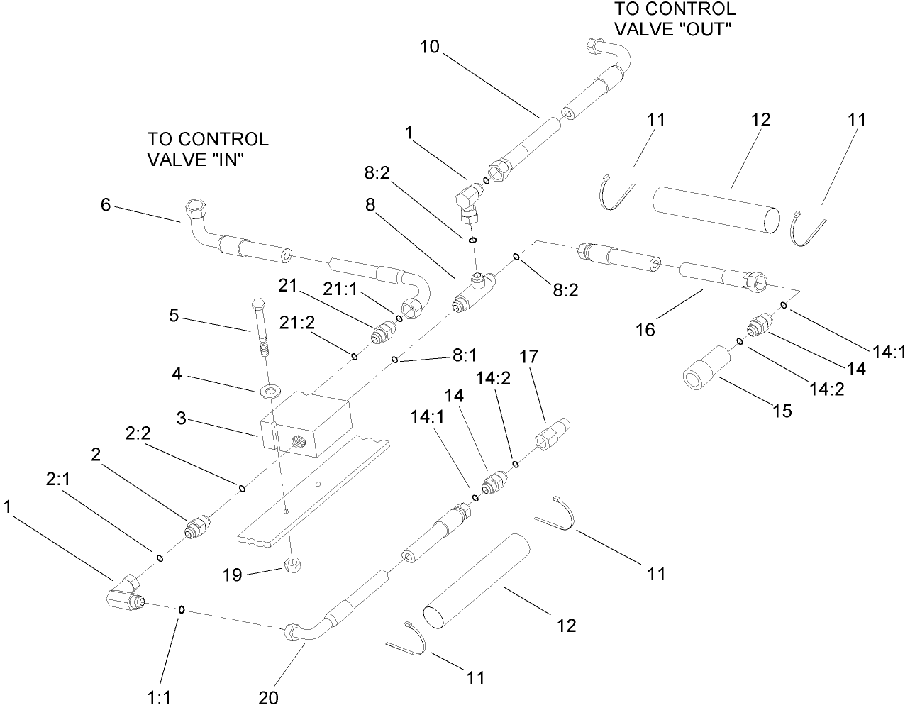 Auxiliary Hydraulic Connection Assembly