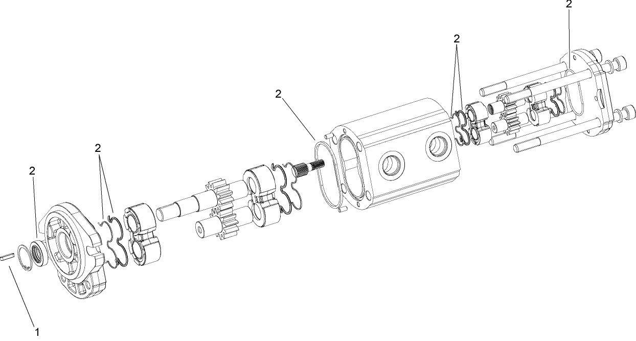 Tandem Hydraulic Pump Assembly No. 108-4710