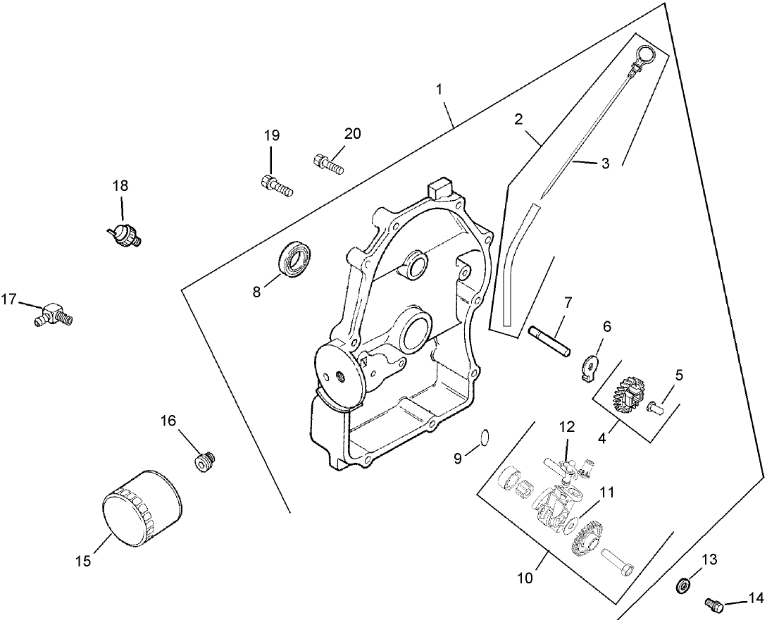 Oil Pan / Lubrication Assembly Kohler CH23S-76549