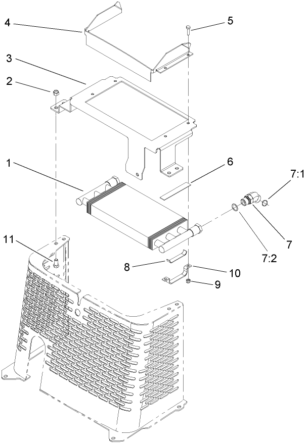 Hydraulic Oil Cooler Assembly