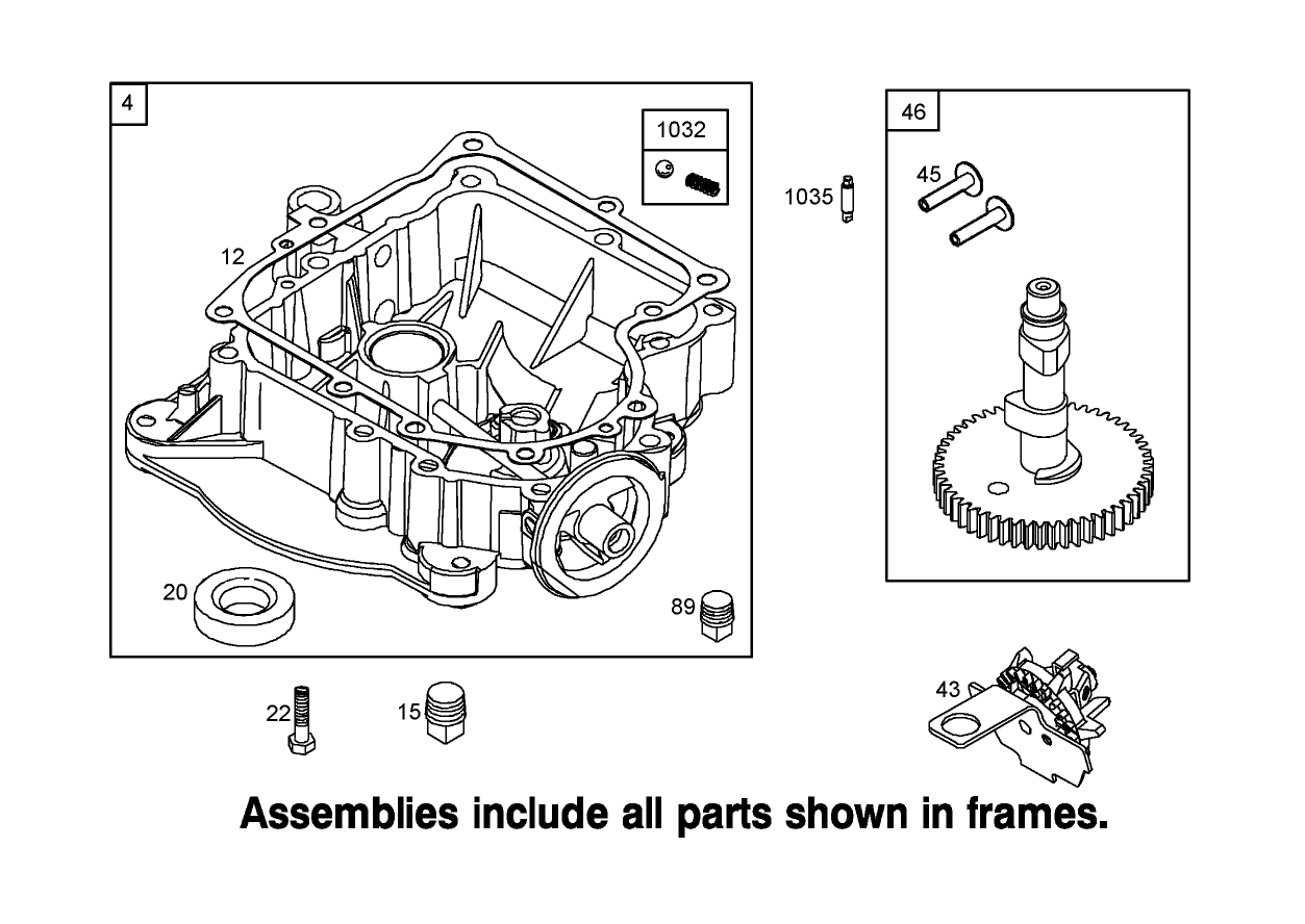 Crankcase Assembly Briggs and Stratton 31K777-0190-E1