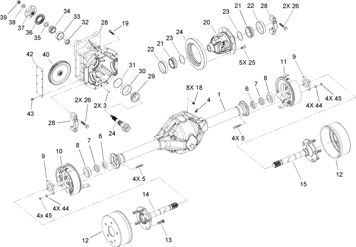 Front Axle Assembly No. 108-6599-03