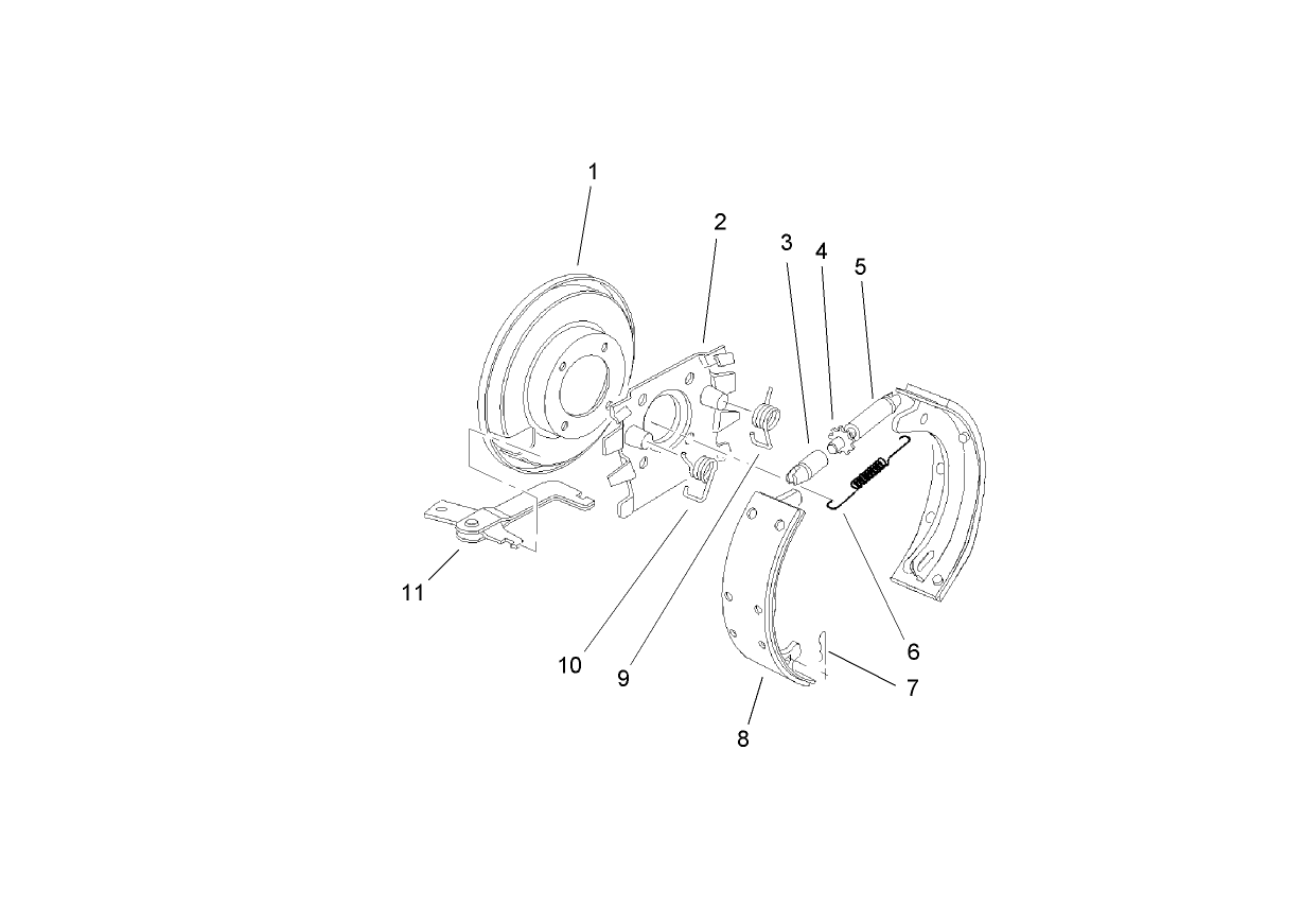 Right and Left Hand Brake Assembly