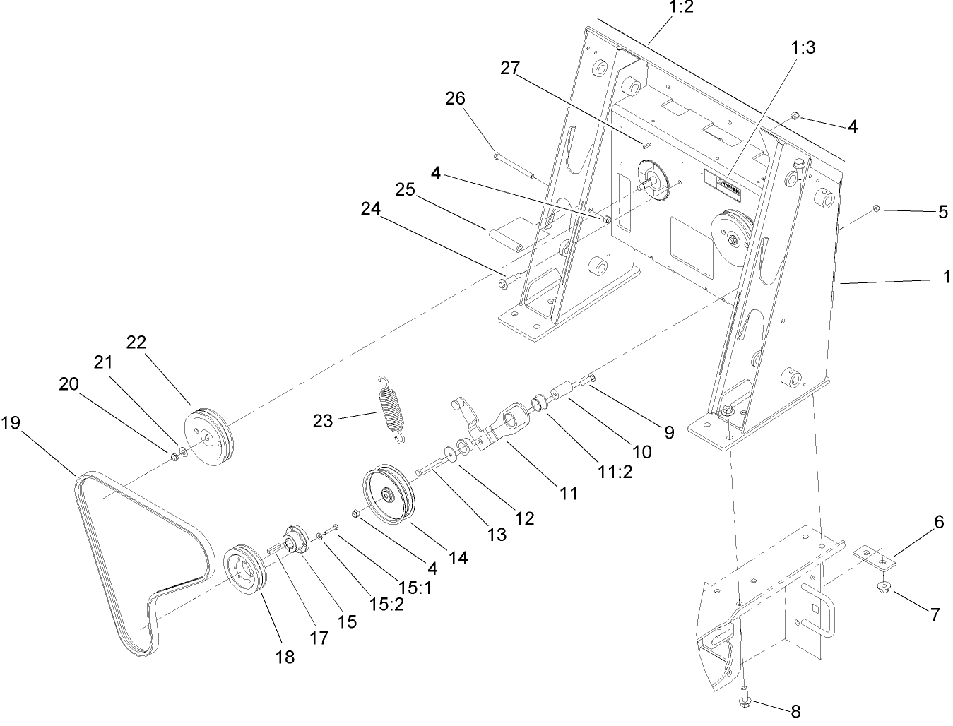 Loader Tower and Drive Assembly