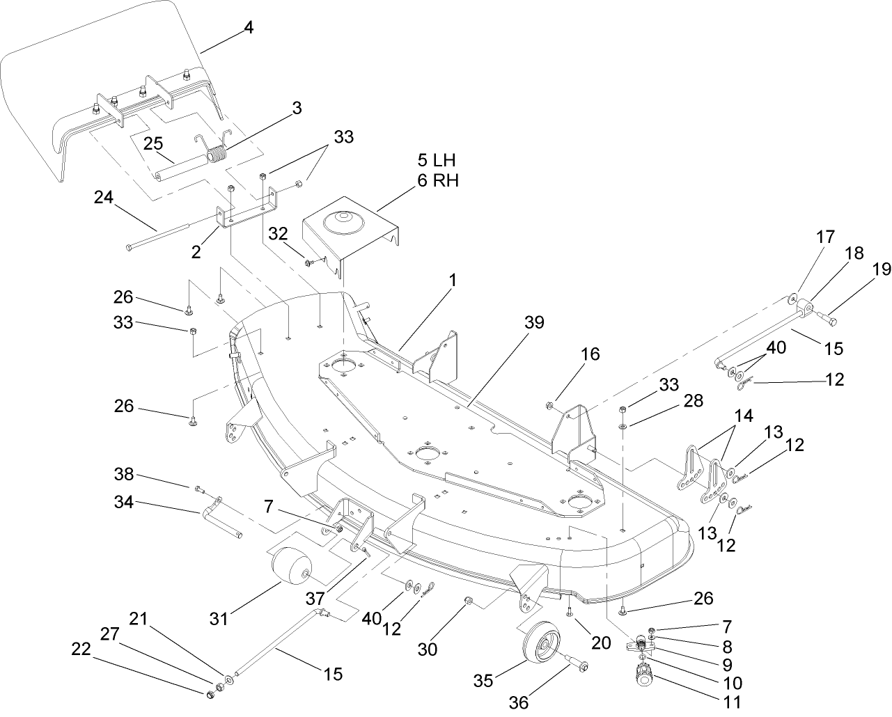 48 Inch Deck Assembly