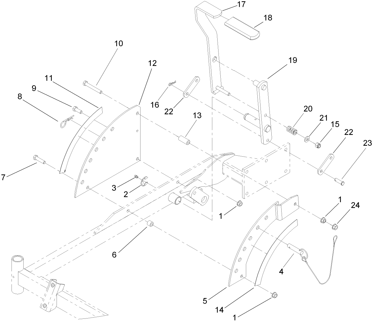 Deck Height Control Assembly