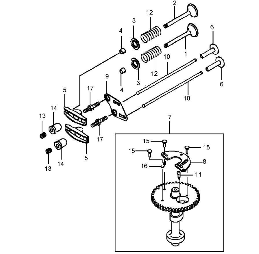 Valve and Camshaft Assembly