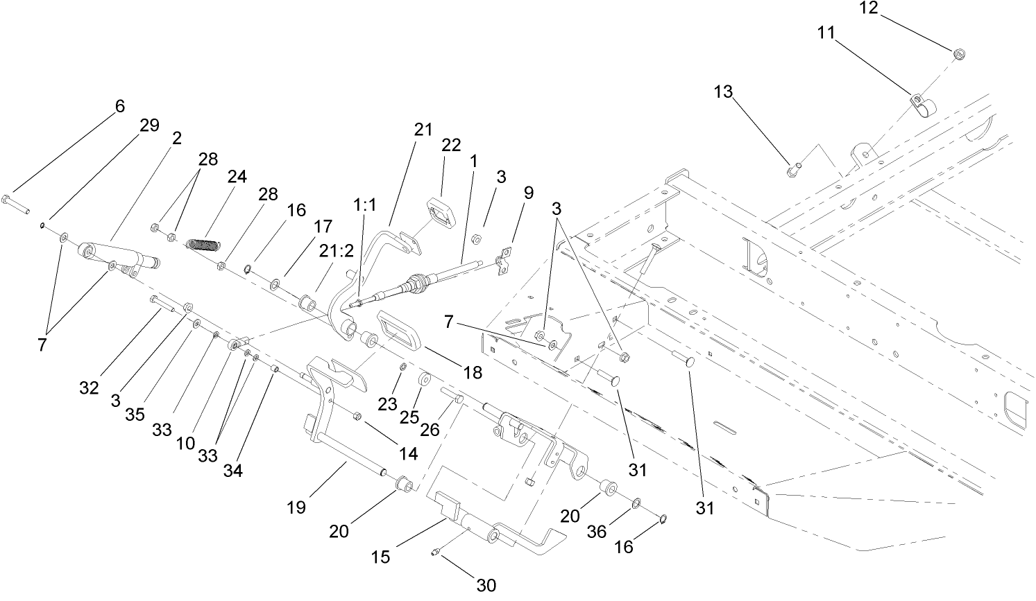 Traction Pedal Assembly