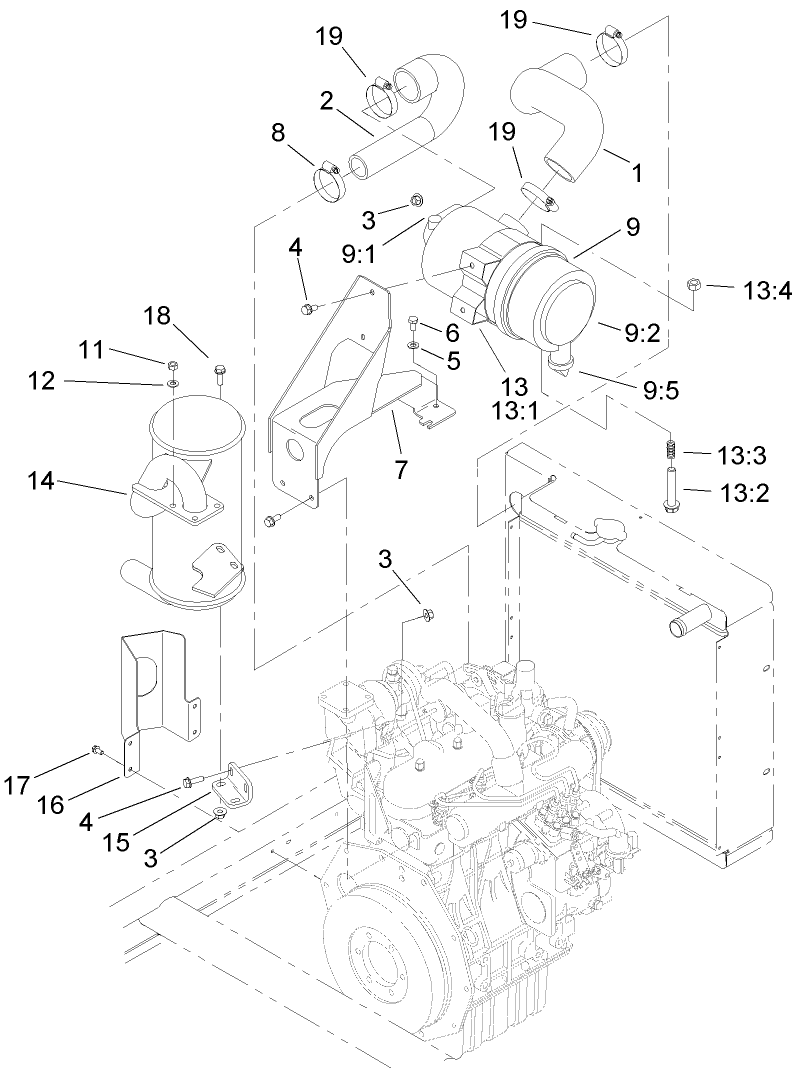 Air Cleaner and Muffler Assembly