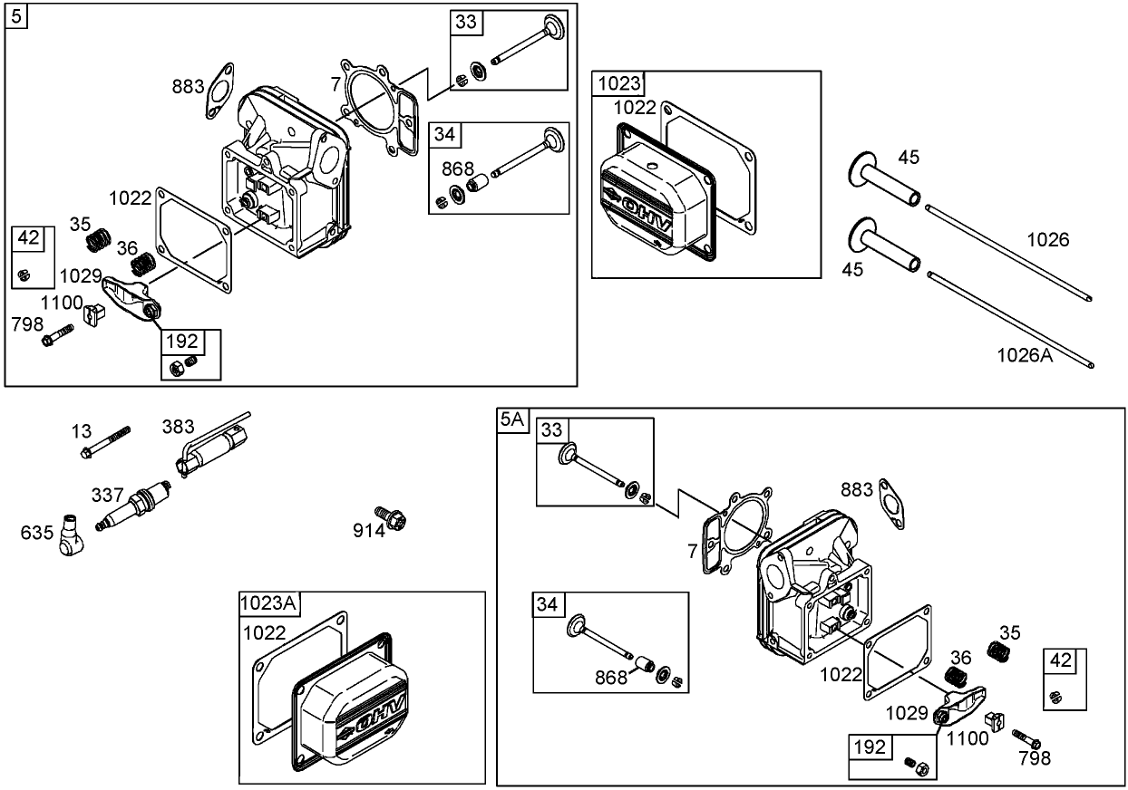 Head Assembly  Briggs and Stratton 406577-0191-E1