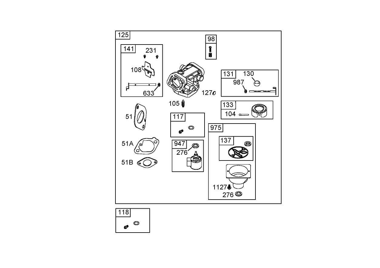 Carburetor Assembly  Briggs and Stratton 406577-0191-E1