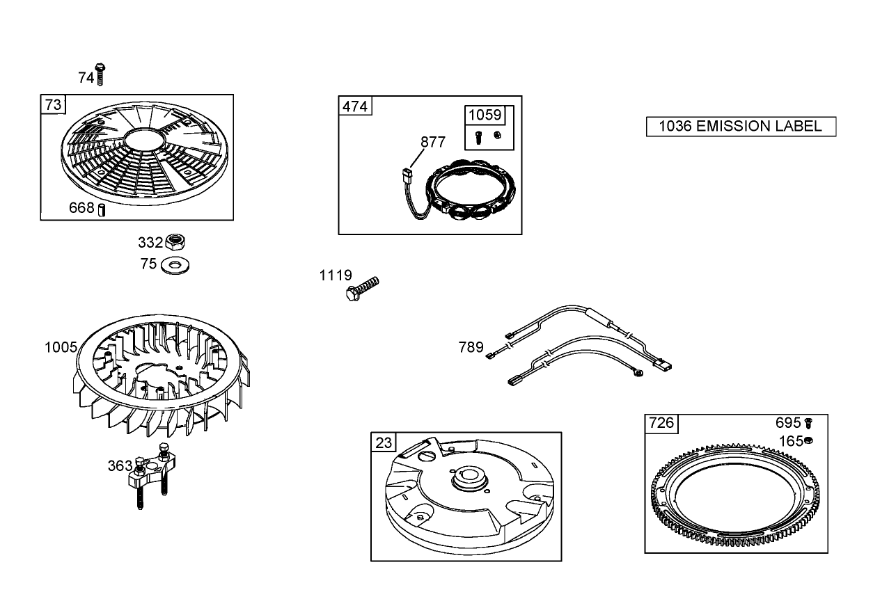 Flywheel Assembly  Briggs and Stratton 406577-0191-E1