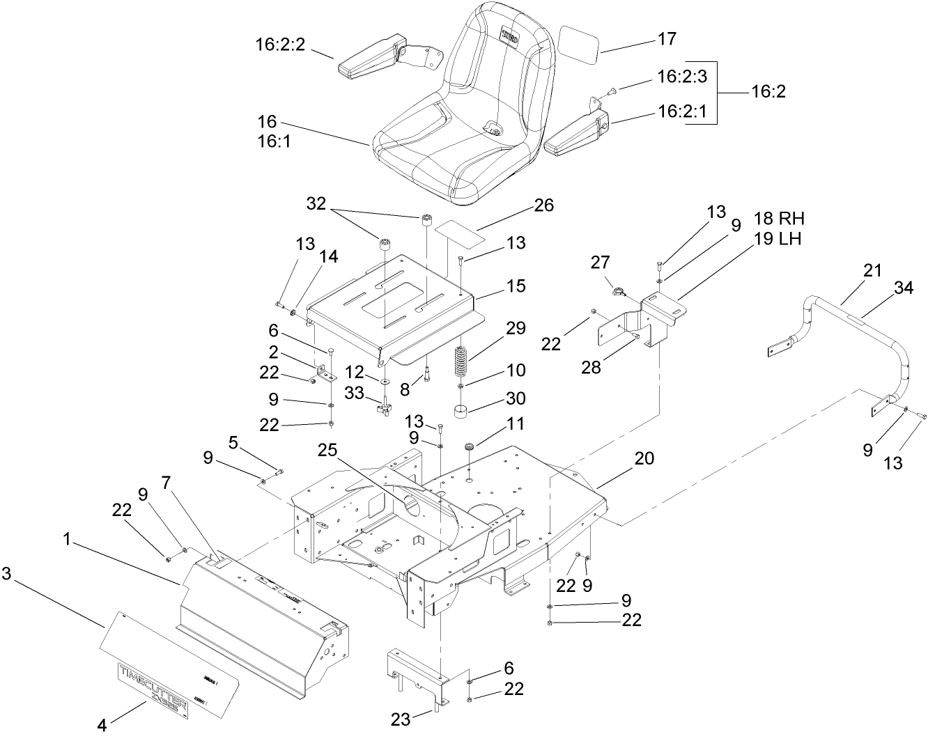 Seat and Rear Frame Assembly