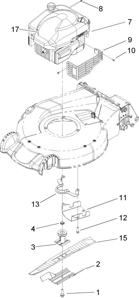 Engine and Blade Assembly