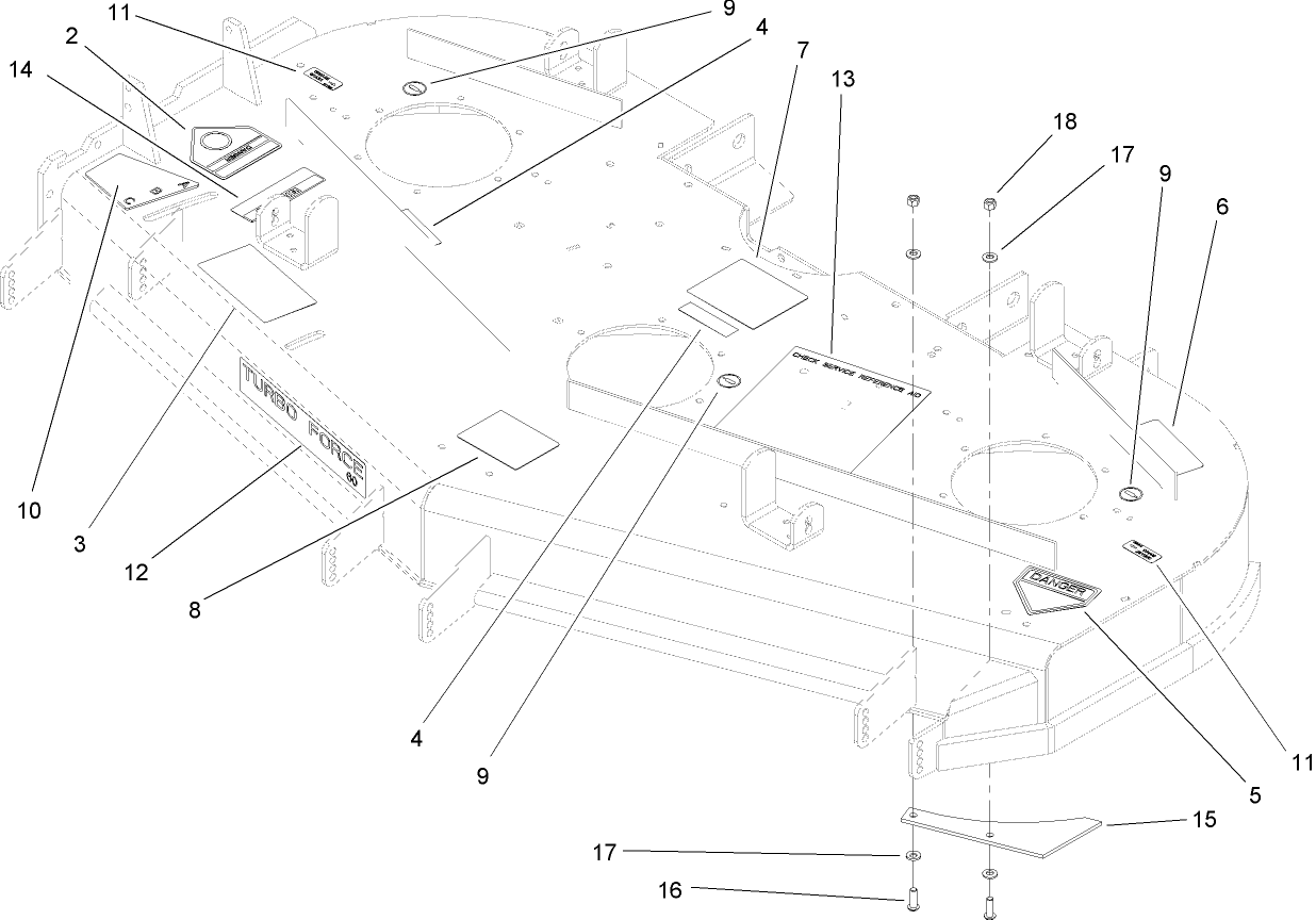 Deck Decal Assembly No. 107-1624