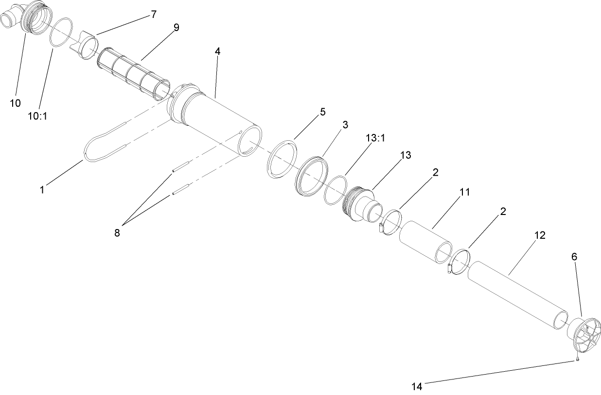 Top Mounted Suction Assembly No. 107-2800