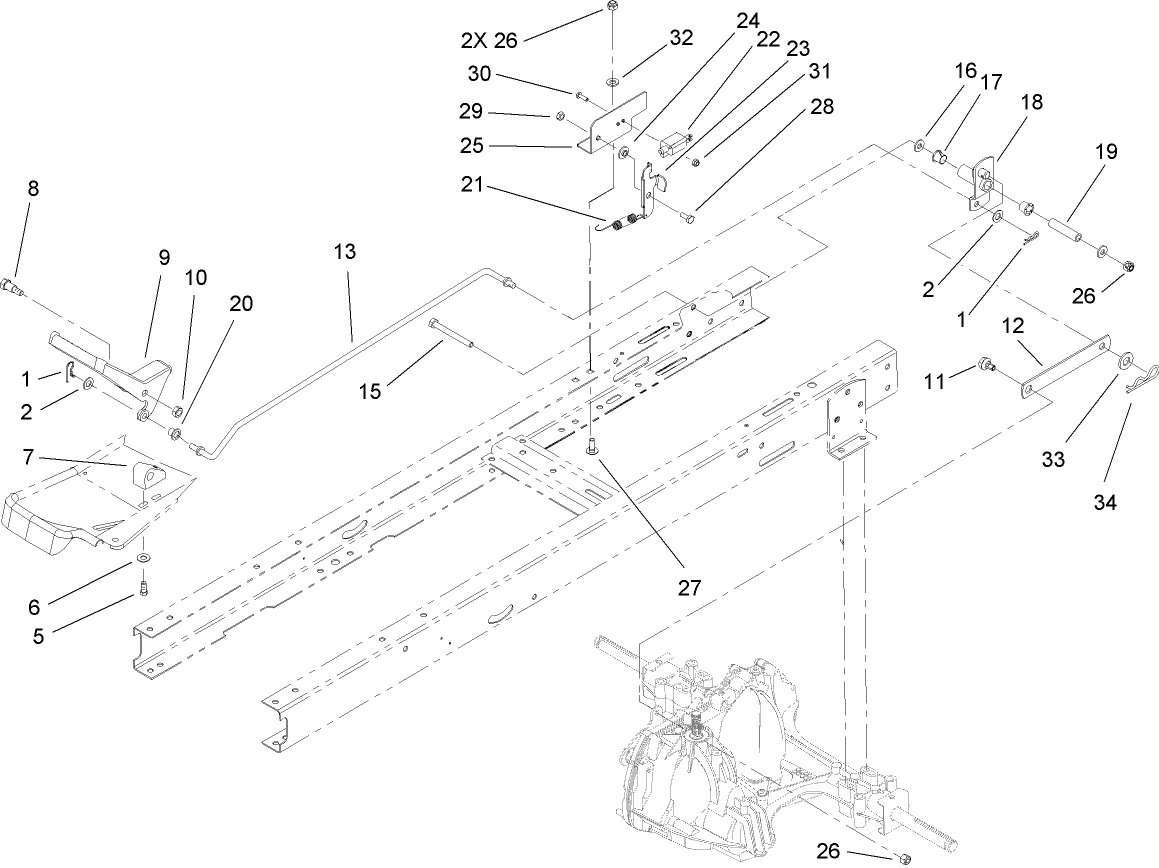 Hydro Transaxle Control Assembly