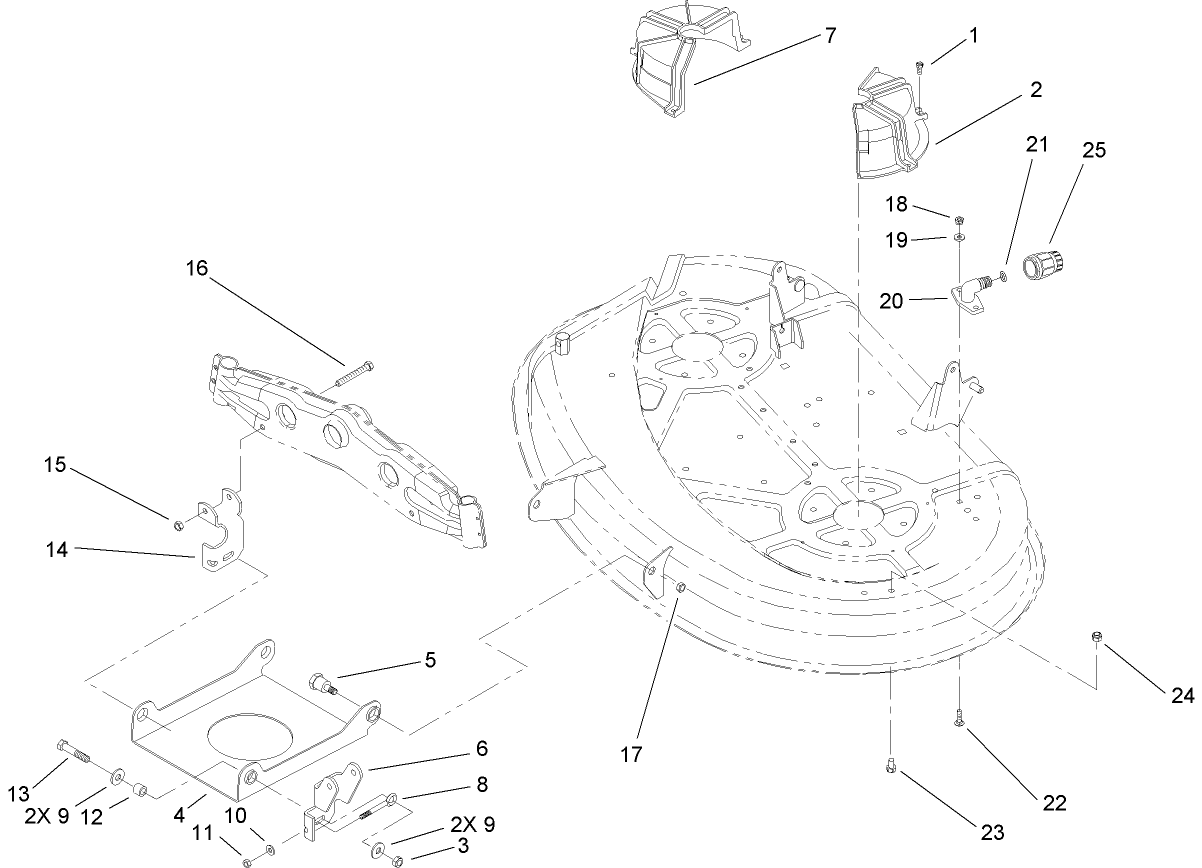 38in Deck Engagement Assembly