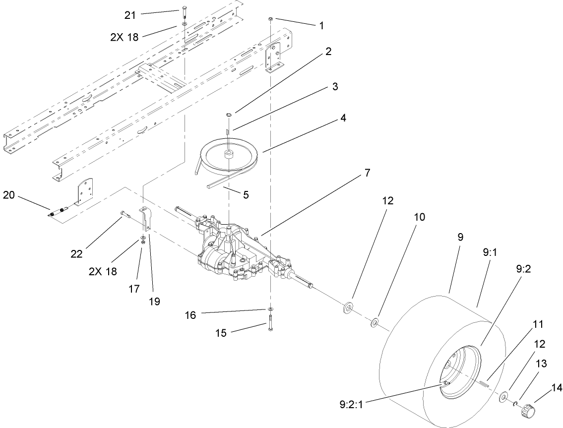 5 Speed Transaxle Assembly