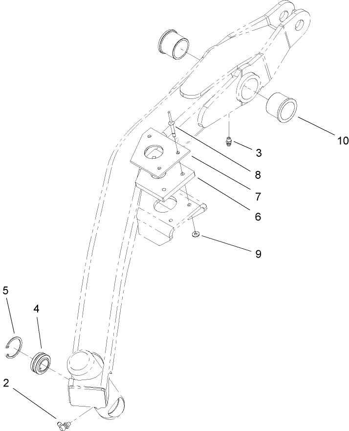 LH Lift Arm Assembly No. 108-1977