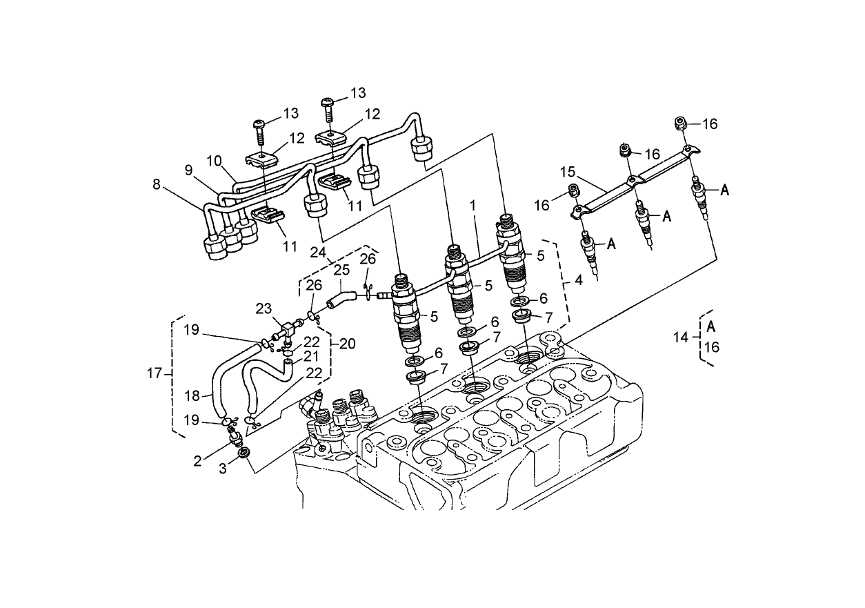 Nozzle Holder and Glow Plug Assembly