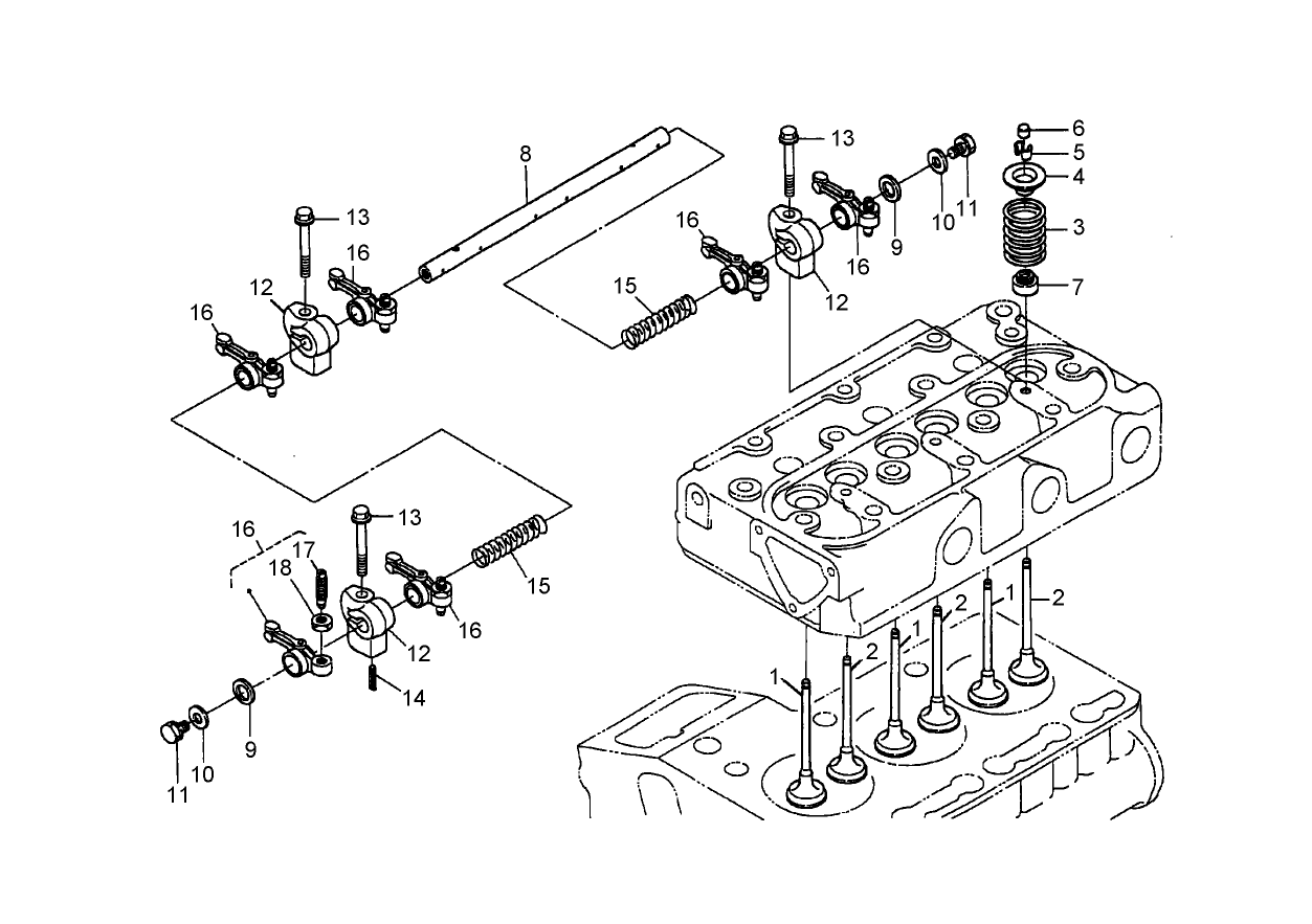 Valve and Rocker Arm Assembly