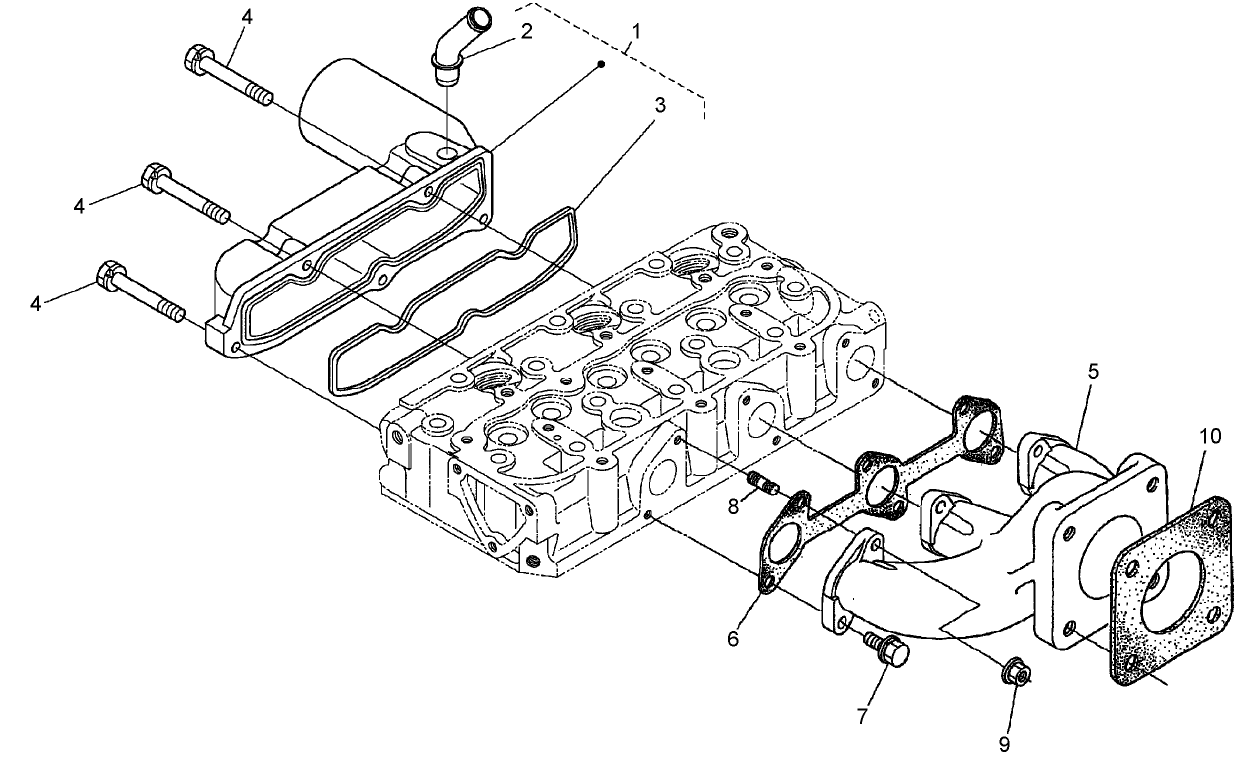 Inlet and Exhaust Manifold Assembly