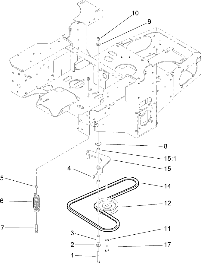 Pump Idler and Belt Assembly