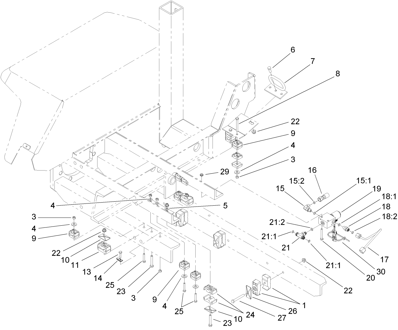 Hydraulic Line Clamp Assembly