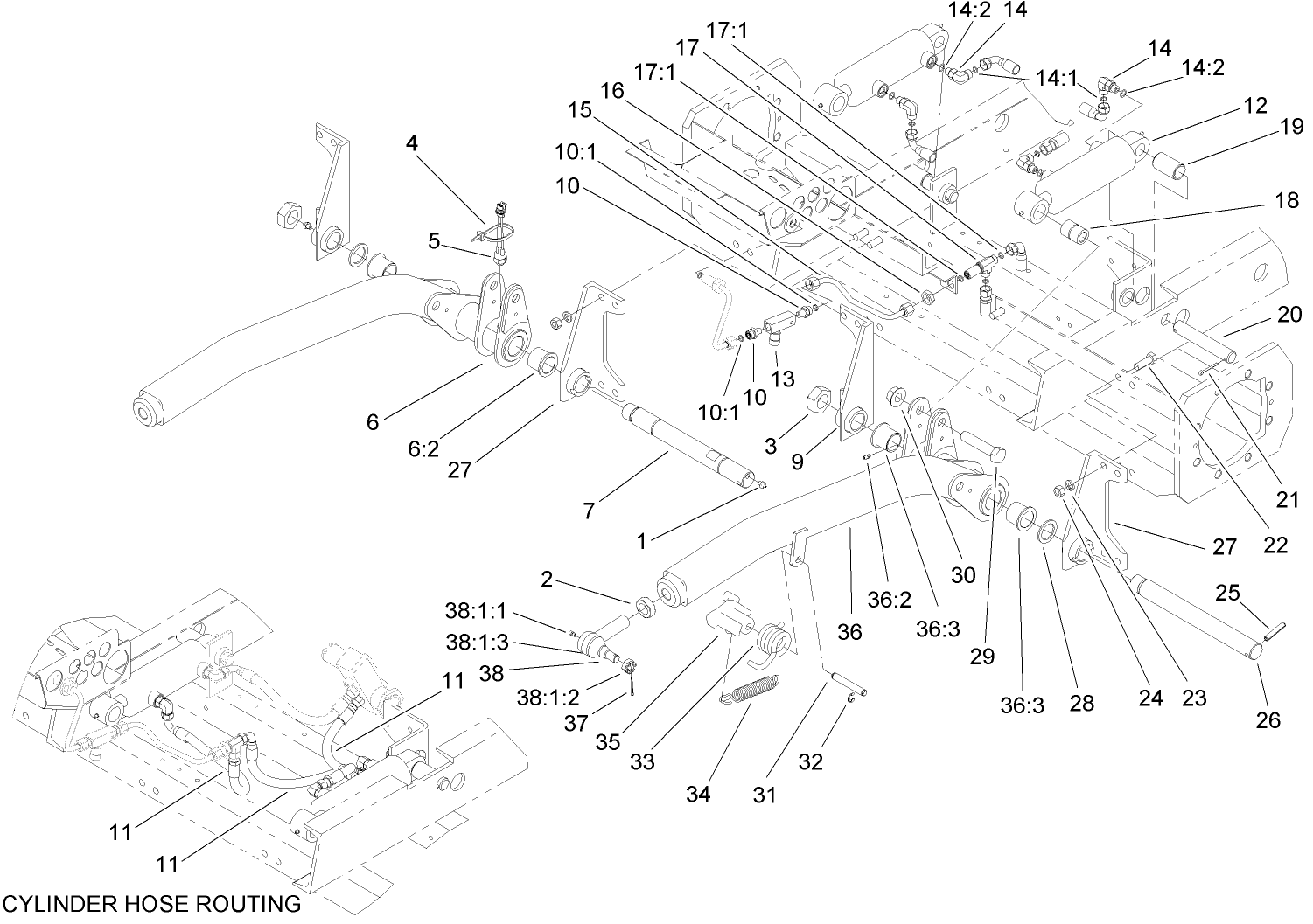 Front Deck Lift Assembly