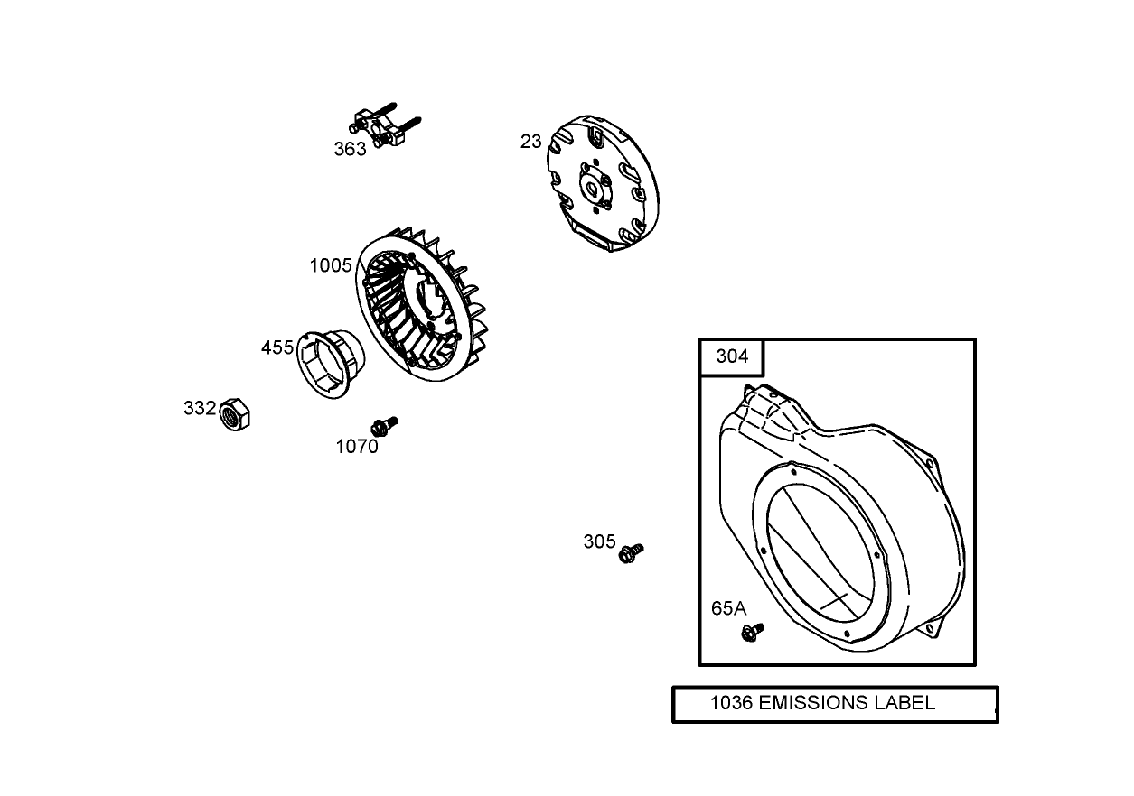 Blower Housing Assembly  Briggs and Stratton 126302-0245-E1