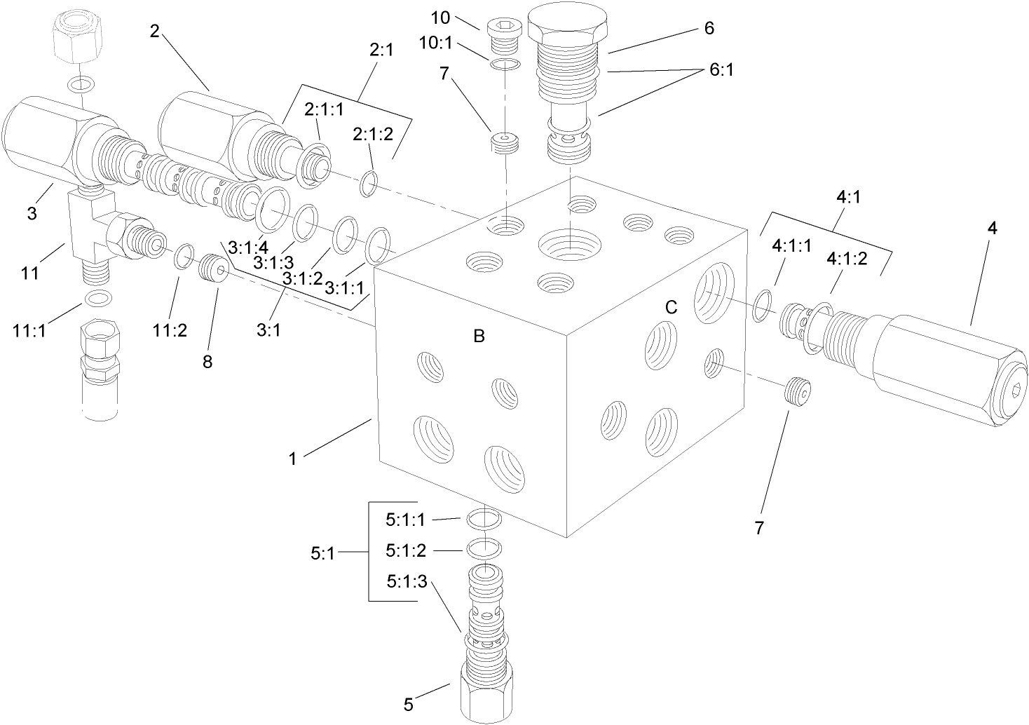 Counterbalance Manifold Assembly No. 95-5907
